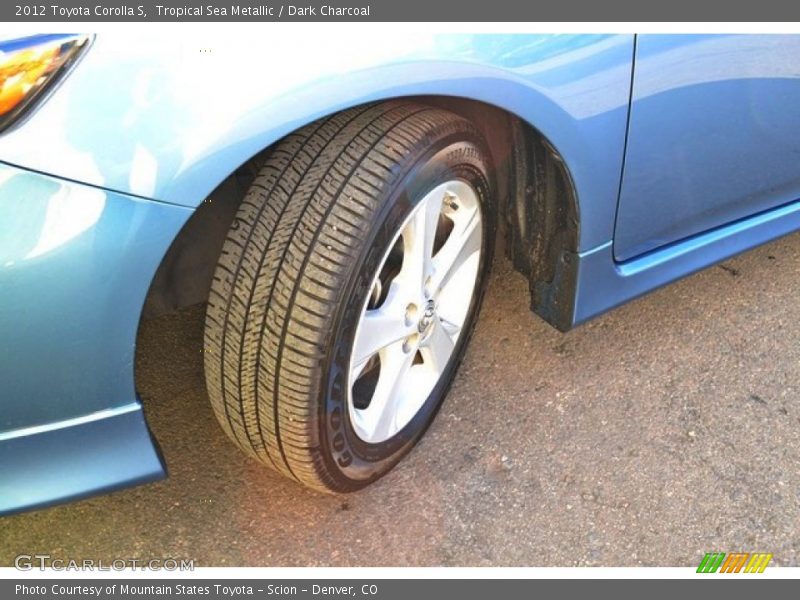 Tropical Sea Metallic / Dark Charcoal 2012 Toyota Corolla S