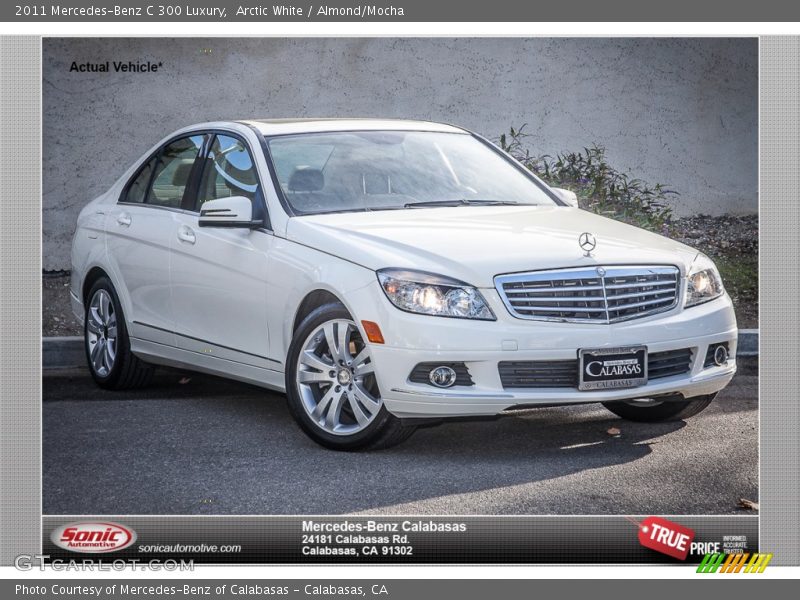 Arctic White / Almond/Mocha 2011 Mercedes-Benz C 300 Luxury