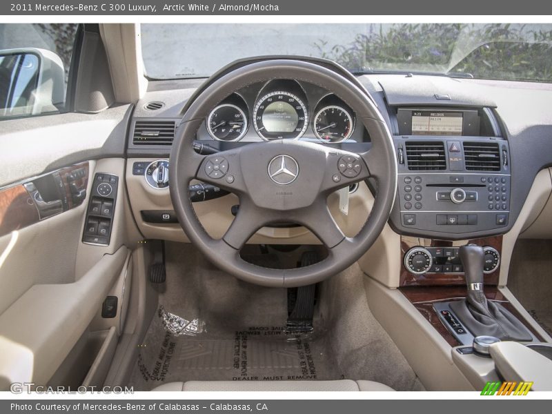 Arctic White / Almond/Mocha 2011 Mercedes-Benz C 300 Luxury