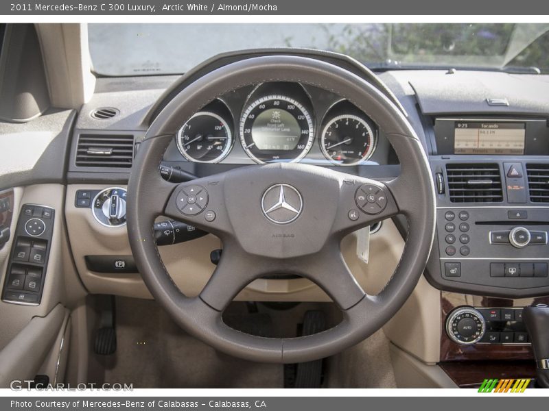 Arctic White / Almond/Mocha 2011 Mercedes-Benz C 300 Luxury