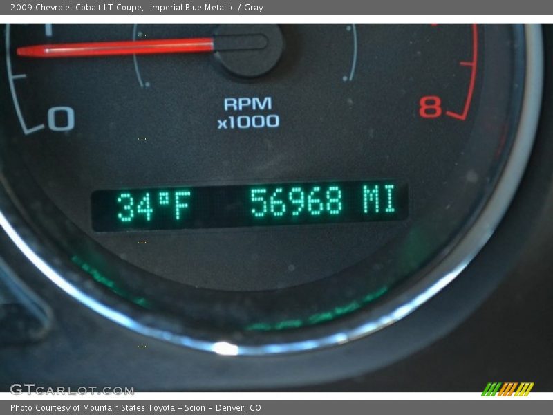 Imperial Blue Metallic / Gray 2009 Chevrolet Cobalt LT Coupe
