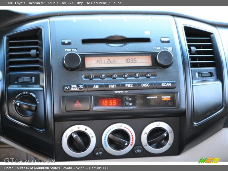 Impulse Red Pearl / Taupe 2008 Toyota Tacoma V6 Double Cab 4x4