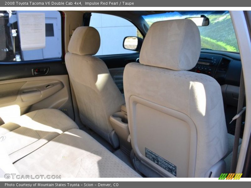 Impulse Red Pearl / Taupe 2008 Toyota Tacoma V6 Double Cab 4x4