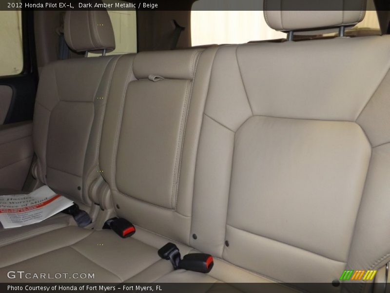 Dark Amber Metallic / Beige 2012 Honda Pilot EX-L