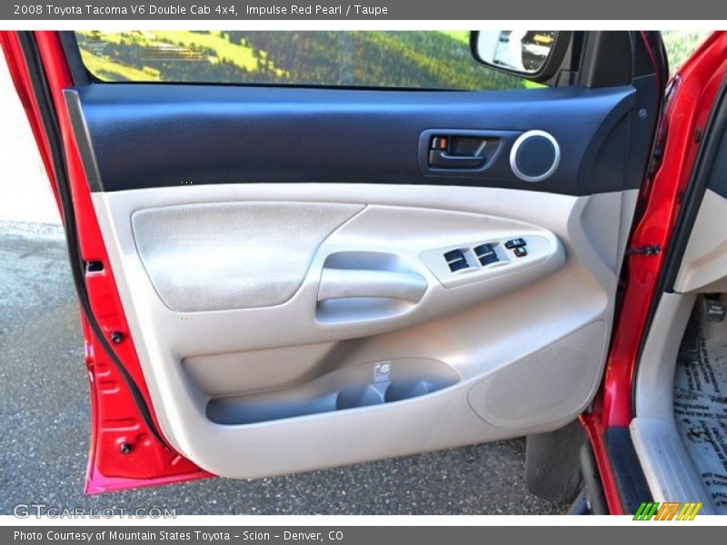 Impulse Red Pearl / Taupe 2008 Toyota Tacoma V6 Double Cab 4x4