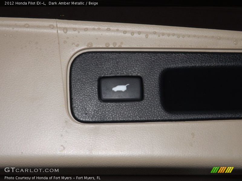 Dark Amber Metallic / Beige 2012 Honda Pilot EX-L