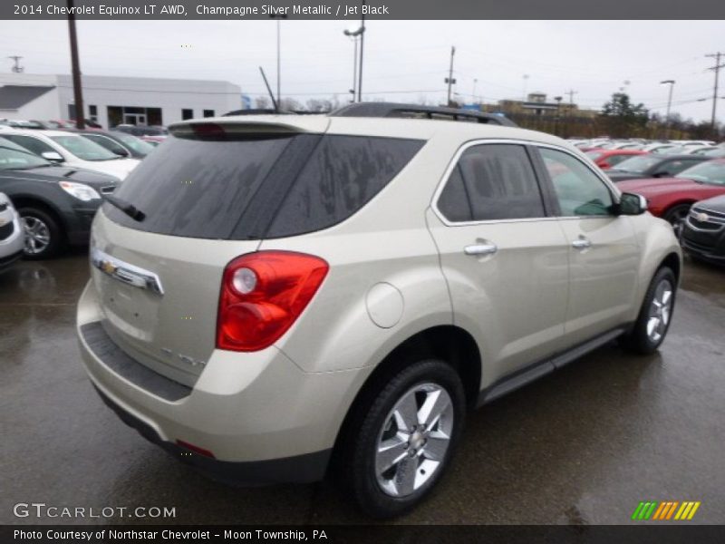 Champagne Silver Metallic / Jet Black 2014 Chevrolet Equinox LT AWD