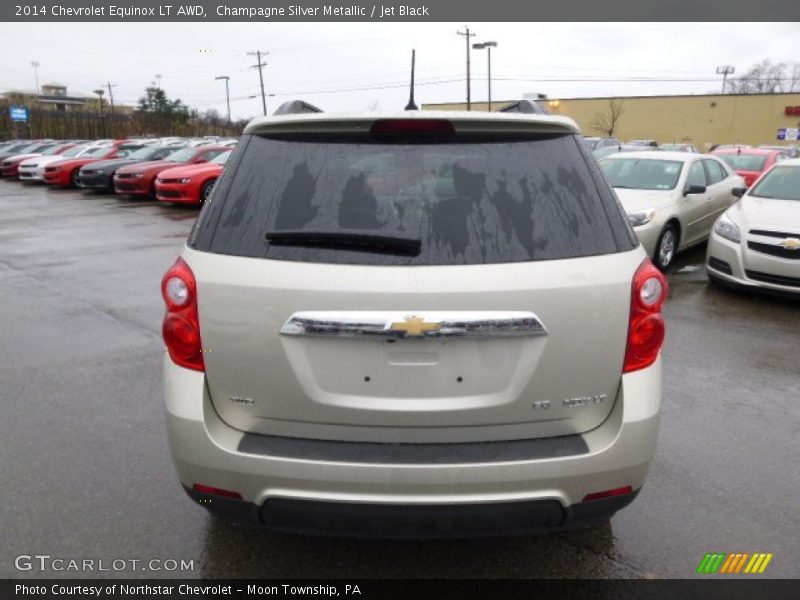 Champagne Silver Metallic / Jet Black 2014 Chevrolet Equinox LT AWD