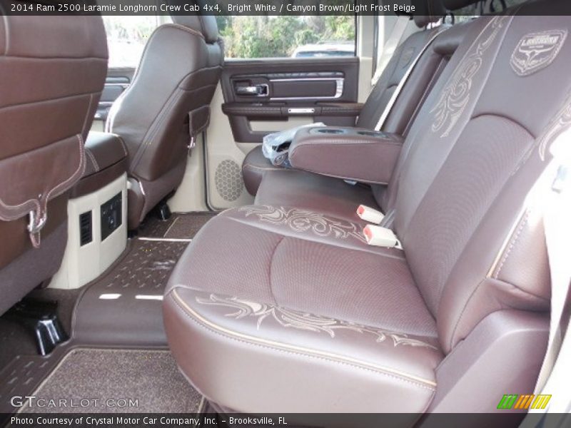 Rear Seat of 2014 2500 Laramie Longhorn Crew Cab 4x4