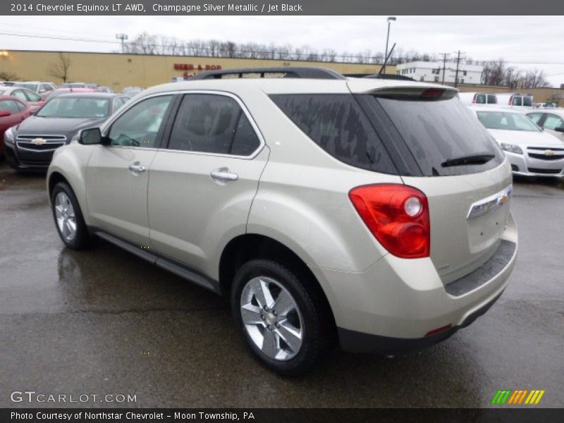Champagne Silver Metallic / Jet Black 2014 Chevrolet Equinox LT AWD