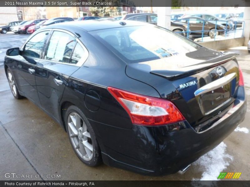 Super Black / Charcoal 2011 Nissan Maxima 3.5 SV Sport