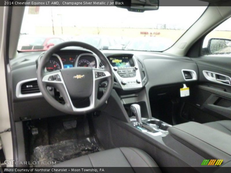 Champagne Silver Metallic / Jet Black 2014 Chevrolet Equinox LT AWD