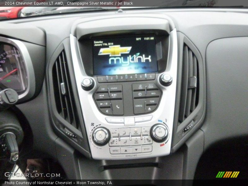 Champagne Silver Metallic / Jet Black 2014 Chevrolet Equinox LT AWD