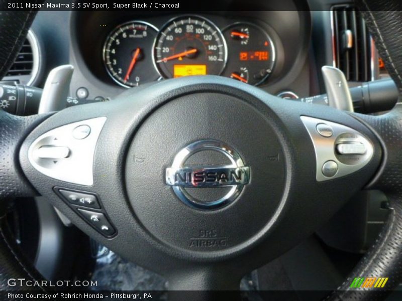 Super Black / Charcoal 2011 Nissan Maxima 3.5 SV Sport
