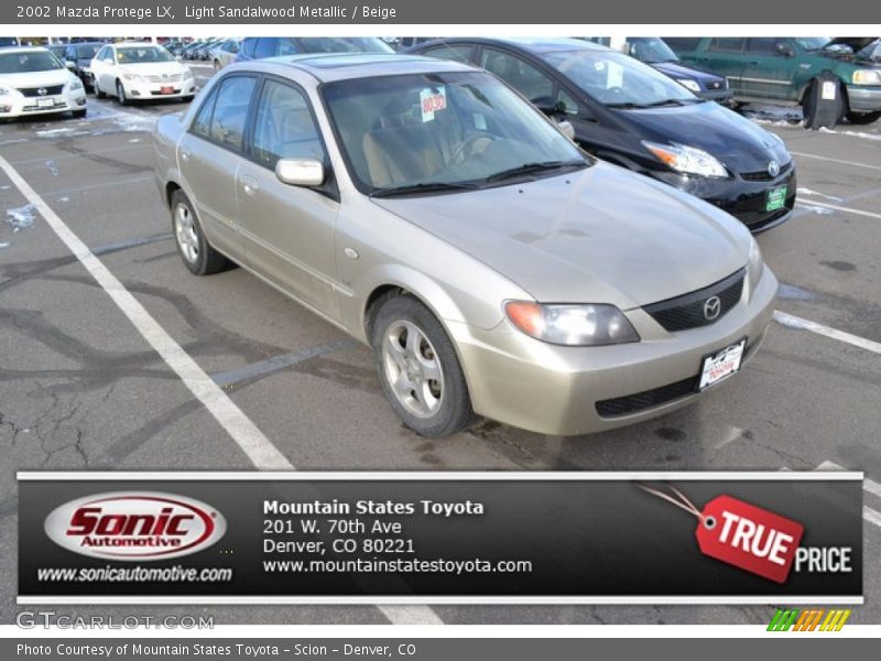 Light Sandalwood Metallic / Beige 2002 Mazda Protege LX