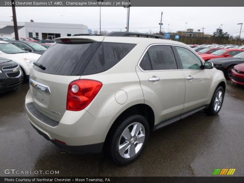 Champagne Silver Metallic / Jet Black 2014 Chevrolet Equinox LT AWD
