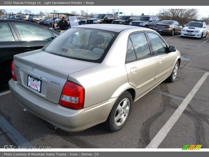 Light Sandalwood Metallic / Beige 2002 Mazda Protege LX