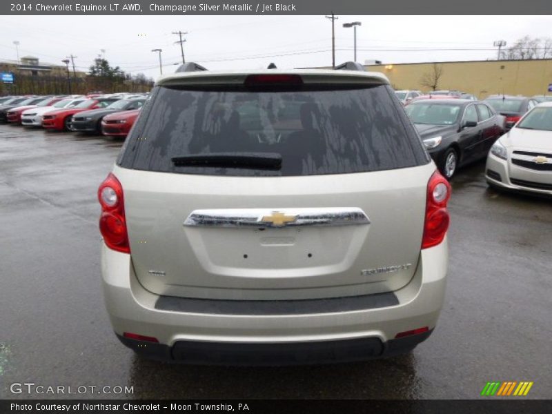 Champagne Silver Metallic / Jet Black 2014 Chevrolet Equinox LT AWD