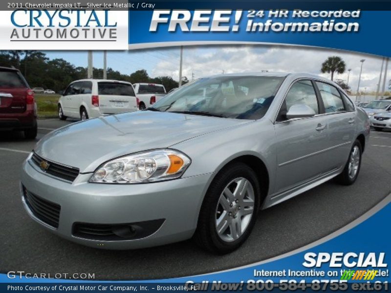 Silver Ice Metallic / Gray 2011 Chevrolet Impala LT