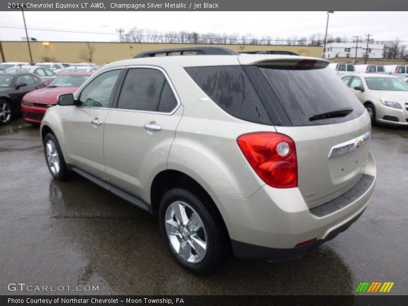 Champagne Silver Metallic / Jet Black 2014 Chevrolet Equinox LT AWD