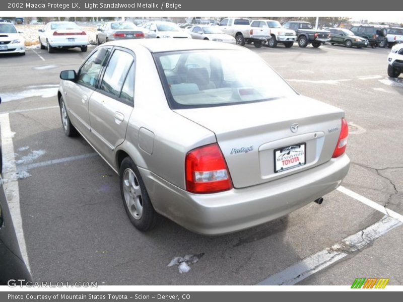 Light Sandalwood Metallic / Beige 2002 Mazda Protege LX