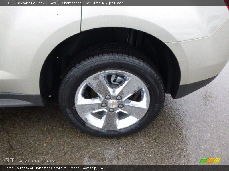 Champagne Silver Metallic / Jet Black 2014 Chevrolet Equinox LT AWD