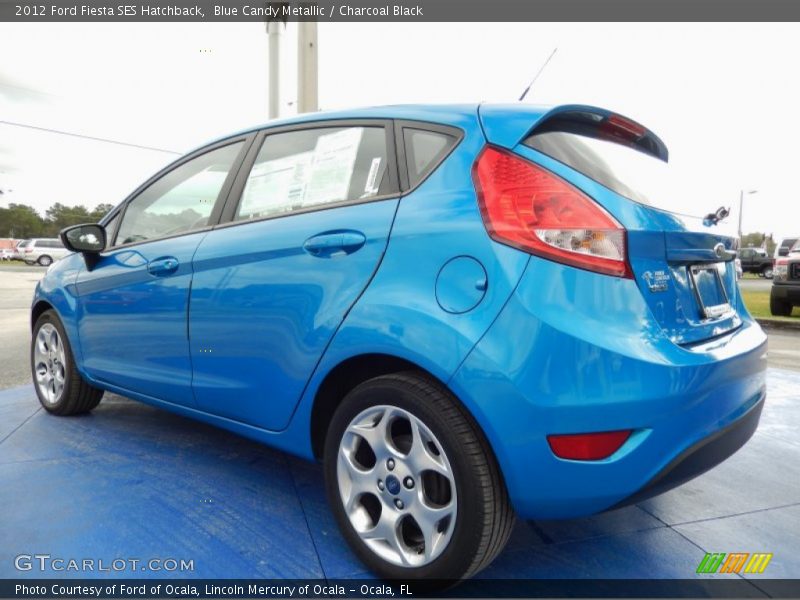 Blue Candy Metallic / Charcoal Black 2012 Ford Fiesta SES Hatchback