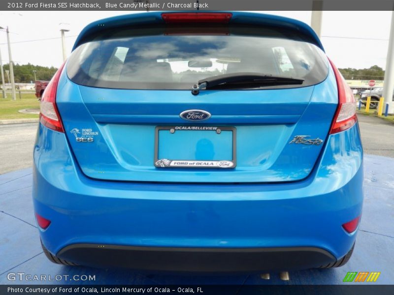 Blue Candy Metallic / Charcoal Black 2012 Ford Fiesta SES Hatchback