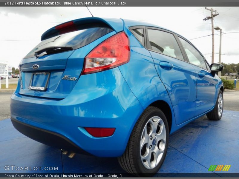 Blue Candy Metallic / Charcoal Black 2012 Ford Fiesta SES Hatchback