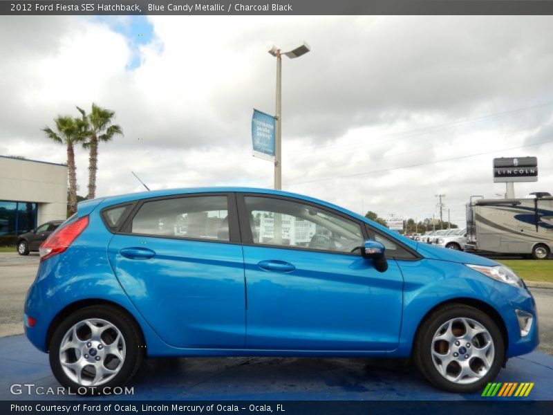 Blue Candy Metallic / Charcoal Black 2012 Ford Fiesta SES Hatchback