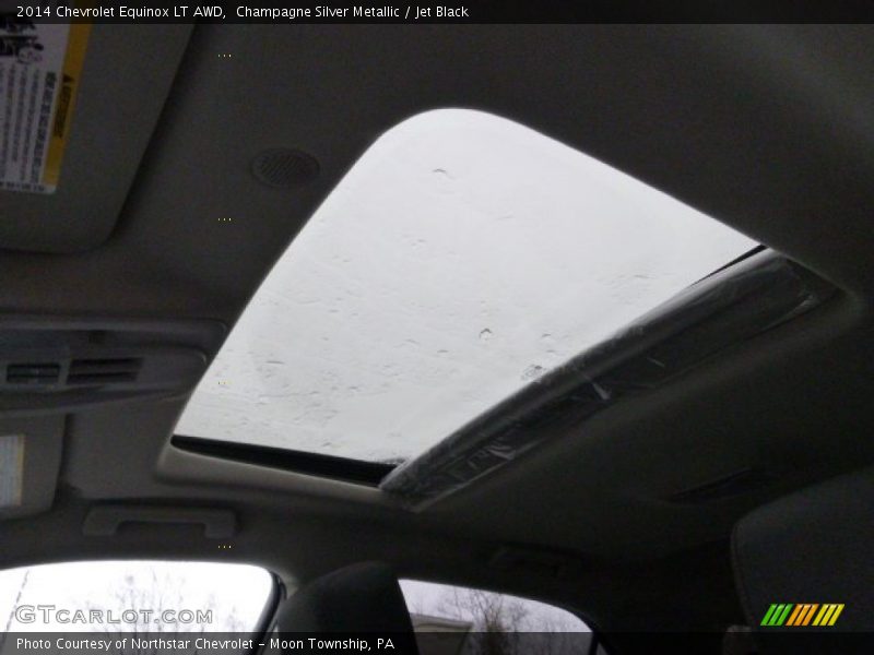 Champagne Silver Metallic / Jet Black 2014 Chevrolet Equinox LT AWD