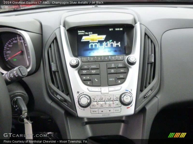 Champagne Silver Metallic / Jet Black 2014 Chevrolet Equinox LT AWD