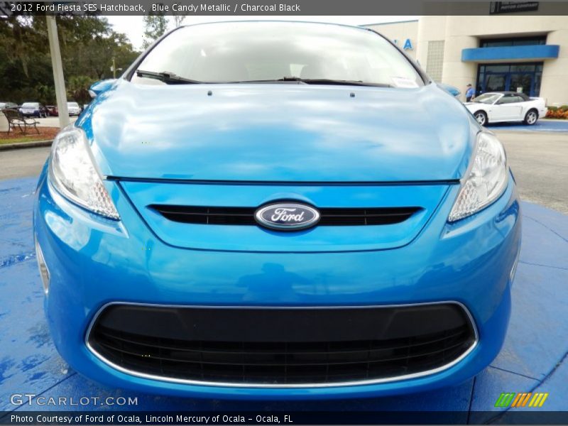 Blue Candy Metallic / Charcoal Black 2012 Ford Fiesta SES Hatchback