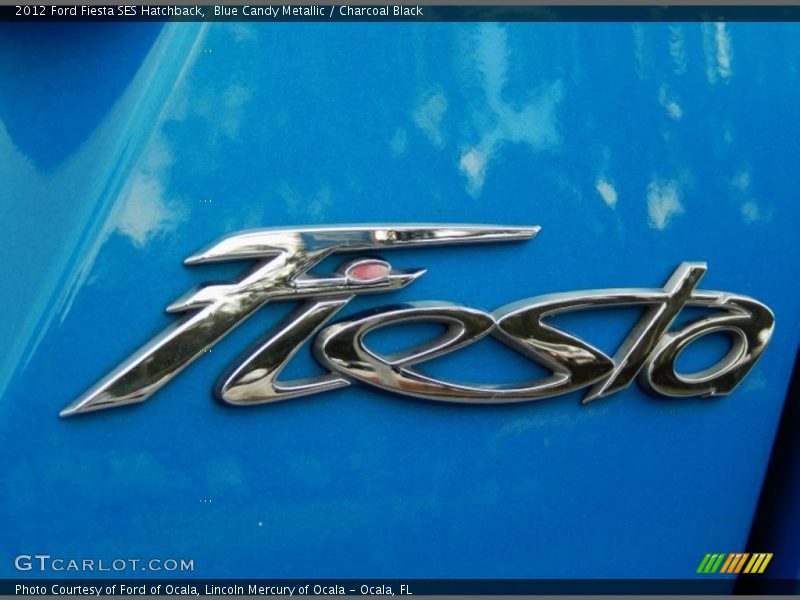 Blue Candy Metallic / Charcoal Black 2012 Ford Fiesta SES Hatchback
