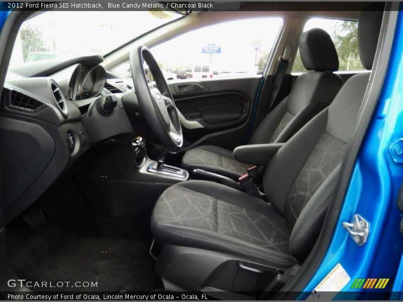 Blue Candy Metallic / Charcoal Black 2012 Ford Fiesta SES Hatchback