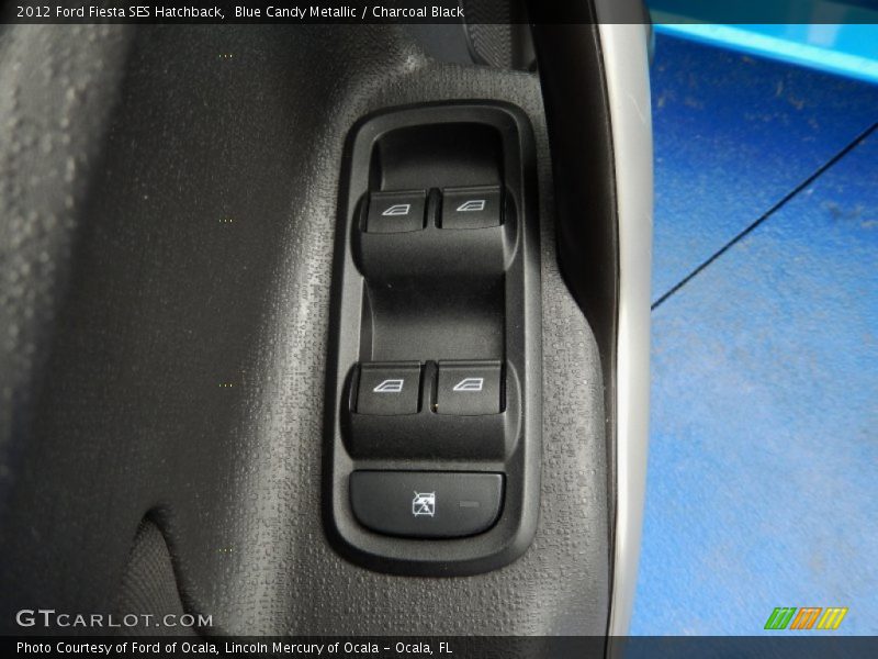 Blue Candy Metallic / Charcoal Black 2012 Ford Fiesta SES Hatchback