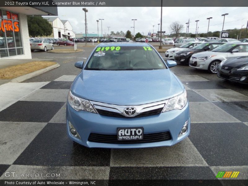 Clearwater Blue Metallic / Ash 2012 Toyota Camry XLE