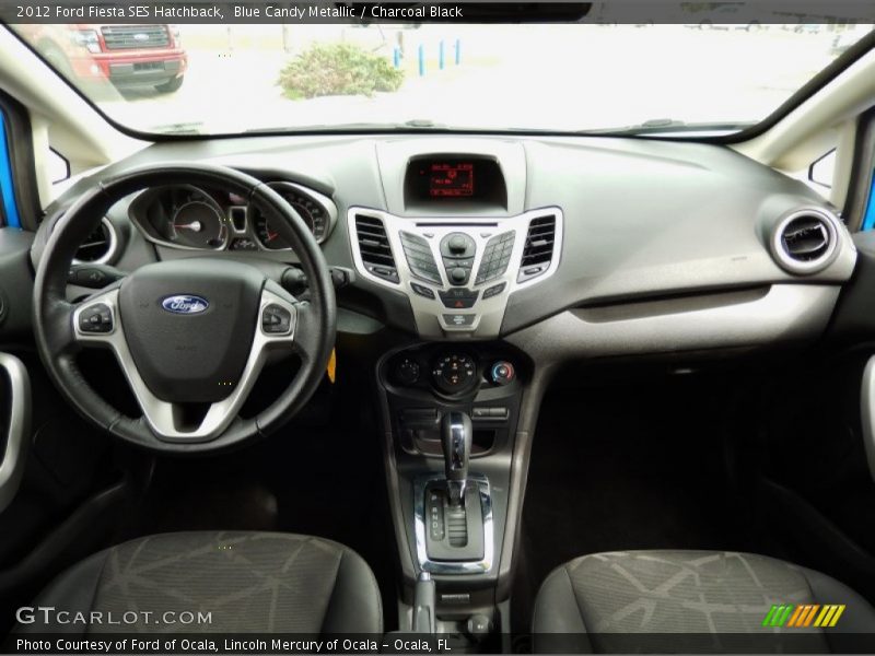 Blue Candy Metallic / Charcoal Black 2012 Ford Fiesta SES Hatchback