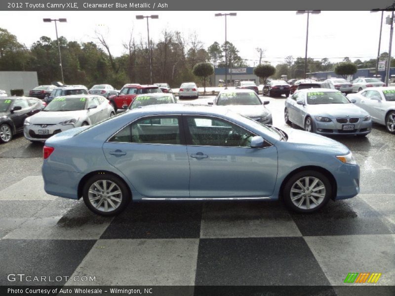 Clearwater Blue Metallic / Ash 2012 Toyota Camry XLE