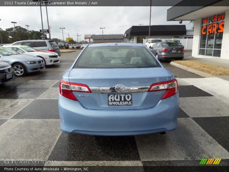 Clearwater Blue Metallic / Ash 2012 Toyota Camry XLE