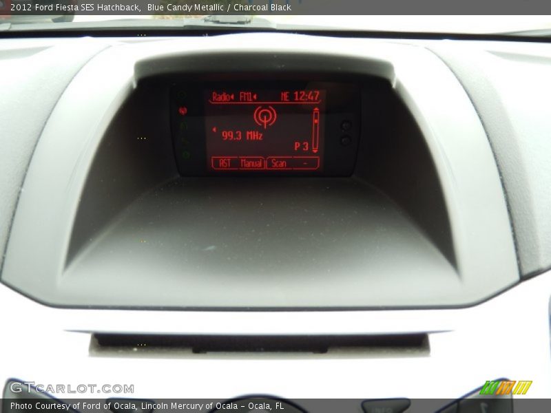 Blue Candy Metallic / Charcoal Black 2012 Ford Fiesta SES Hatchback