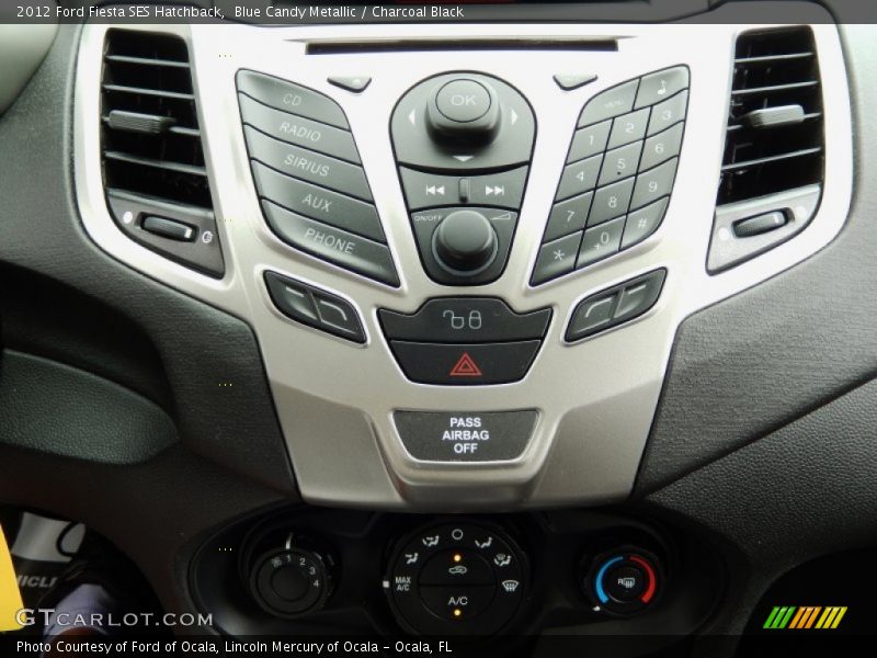 Blue Candy Metallic / Charcoal Black 2012 Ford Fiesta SES Hatchback