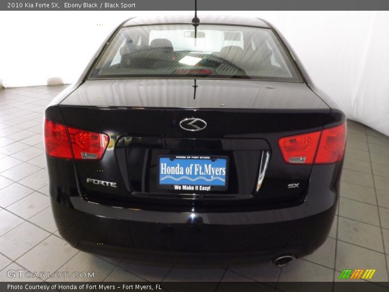 Ebony Black / Black Sport 2010 Kia Forte SX