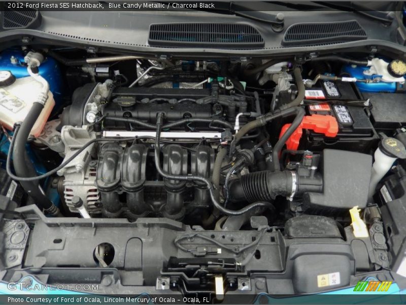 Blue Candy Metallic / Charcoal Black 2012 Ford Fiesta SES Hatchback