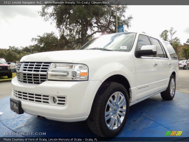 White Platinum Metallic Tri-Coat / Canyon/Black 2012 Lincoln Navigator 4x2