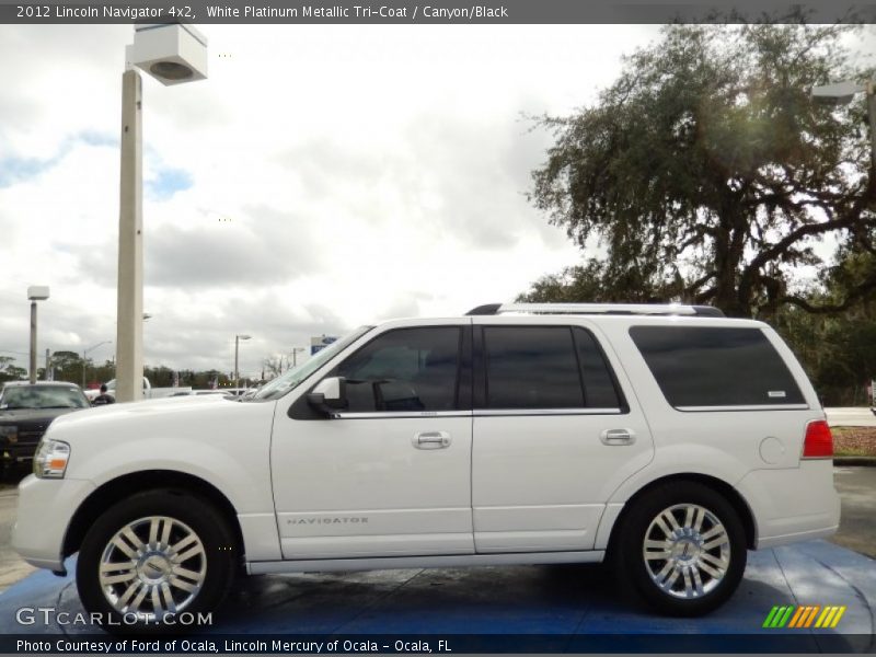 White Platinum Metallic Tri-Coat / Canyon/Black 2012 Lincoln Navigator 4x2