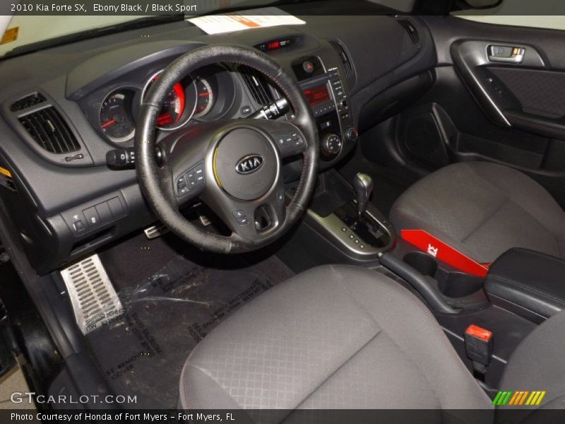 Ebony Black / Black Sport 2010 Kia Forte SX