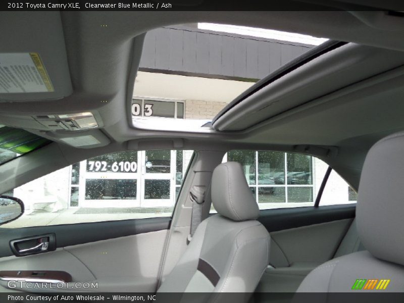 Clearwater Blue Metallic / Ash 2012 Toyota Camry XLE