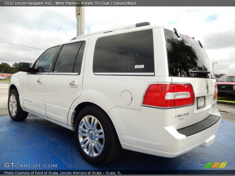 White Platinum Metallic Tri-Coat / Canyon/Black 2012 Lincoln Navigator 4x2
