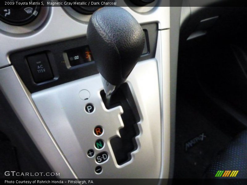 Magnetic Gray Metallic / Dark Charcoal 2009 Toyota Matrix S